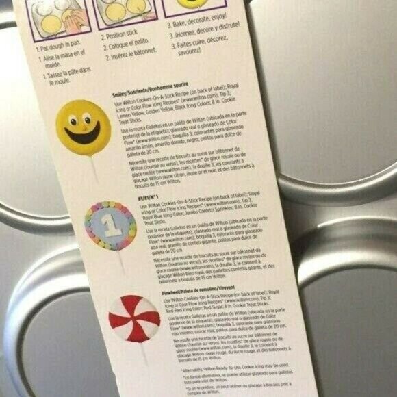 Wilton Round Pops Cookie Pan Mold New #2105-0536 Birthday Summer Fun - Picture 3 of 8